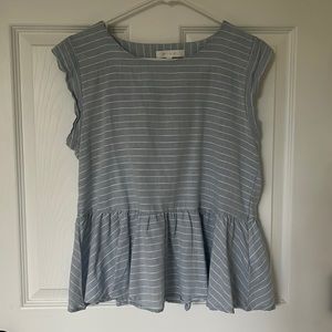 Peplum top from Anthropologie